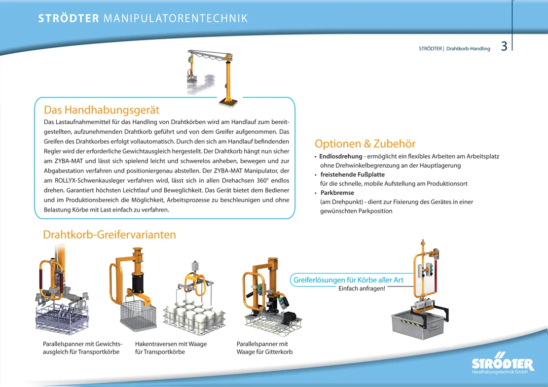 Drahtkorb-Handling Seite 3 der STRÖDTER Produktseite